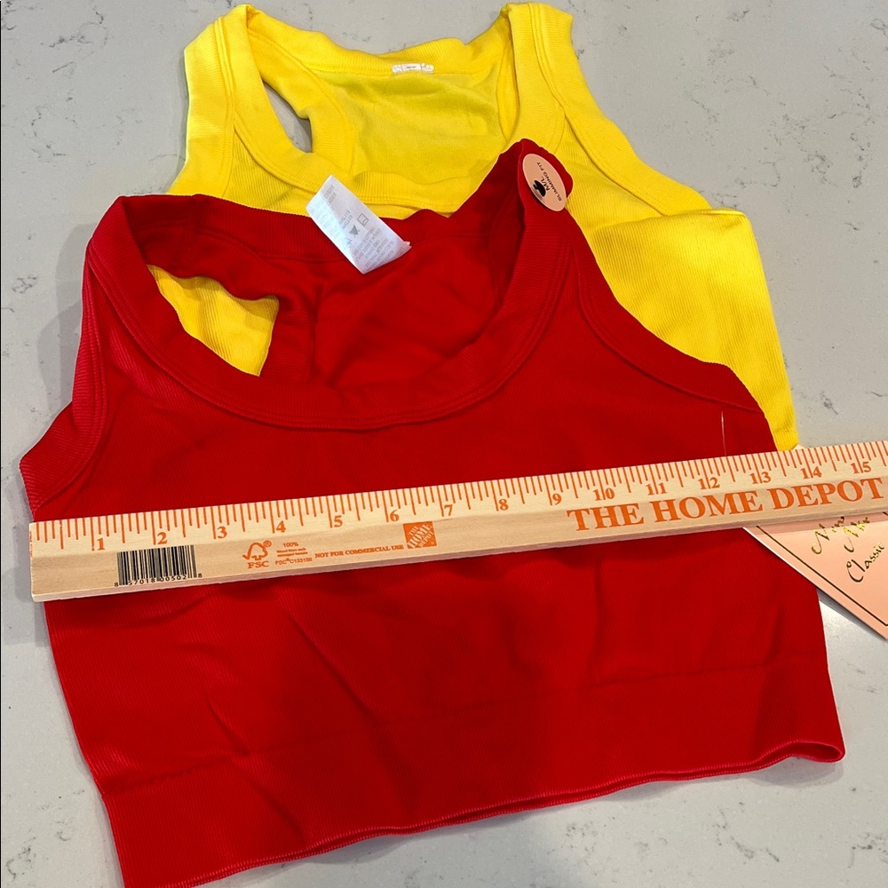 Red and Yellow sports bras - Picture 2 of 2